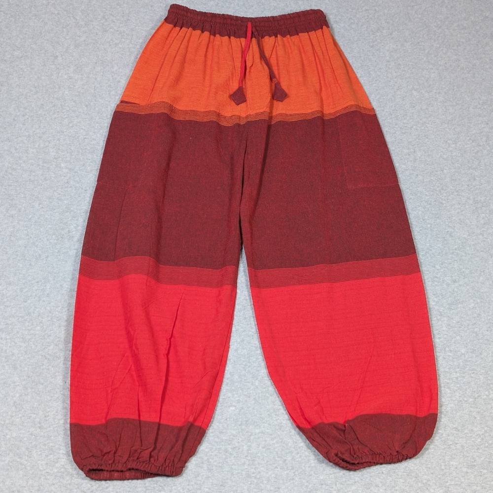 Womens 3-Color Yoga Pants Made in Nepal Sweatpants Pockets Boho
